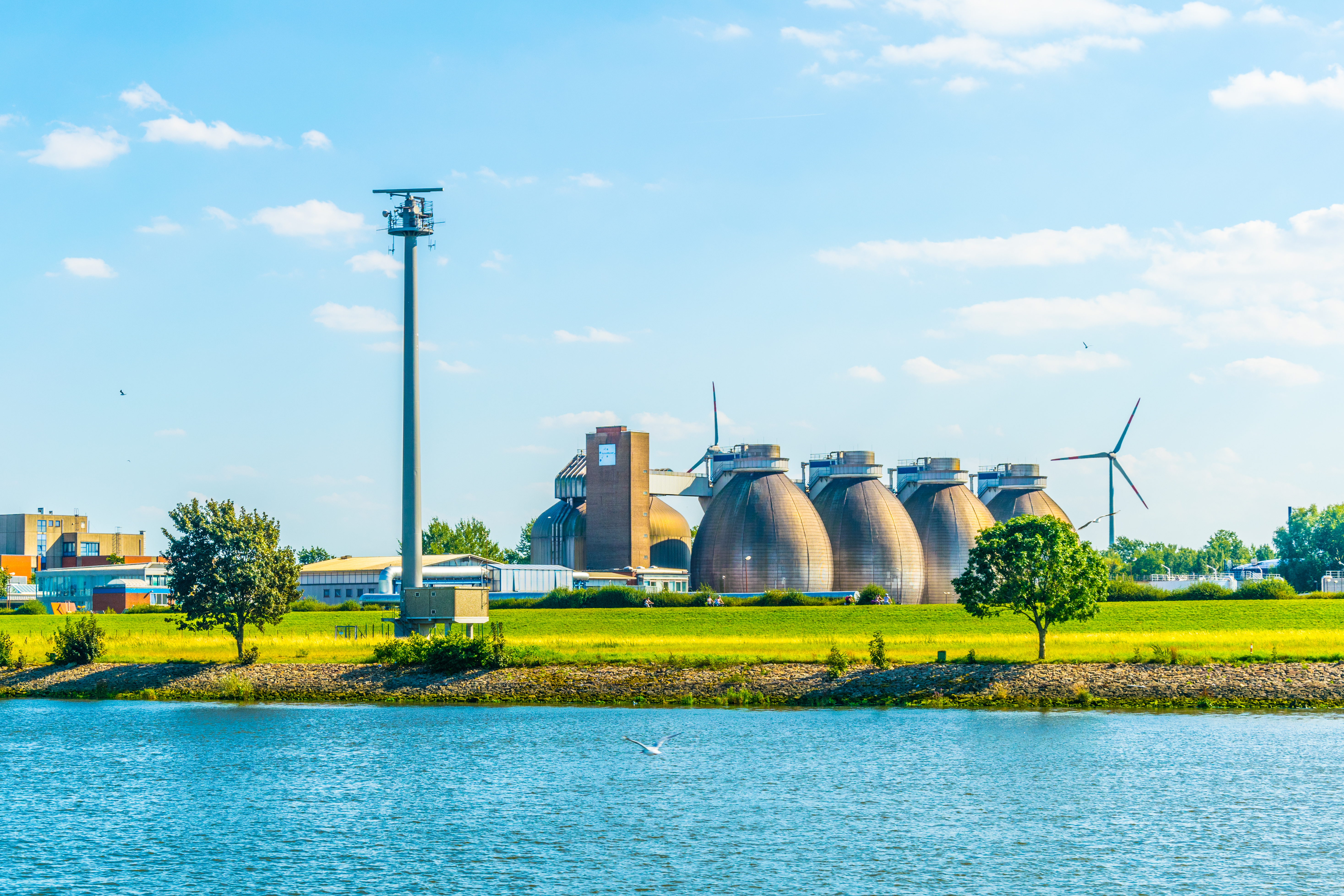 A modern biogas factory