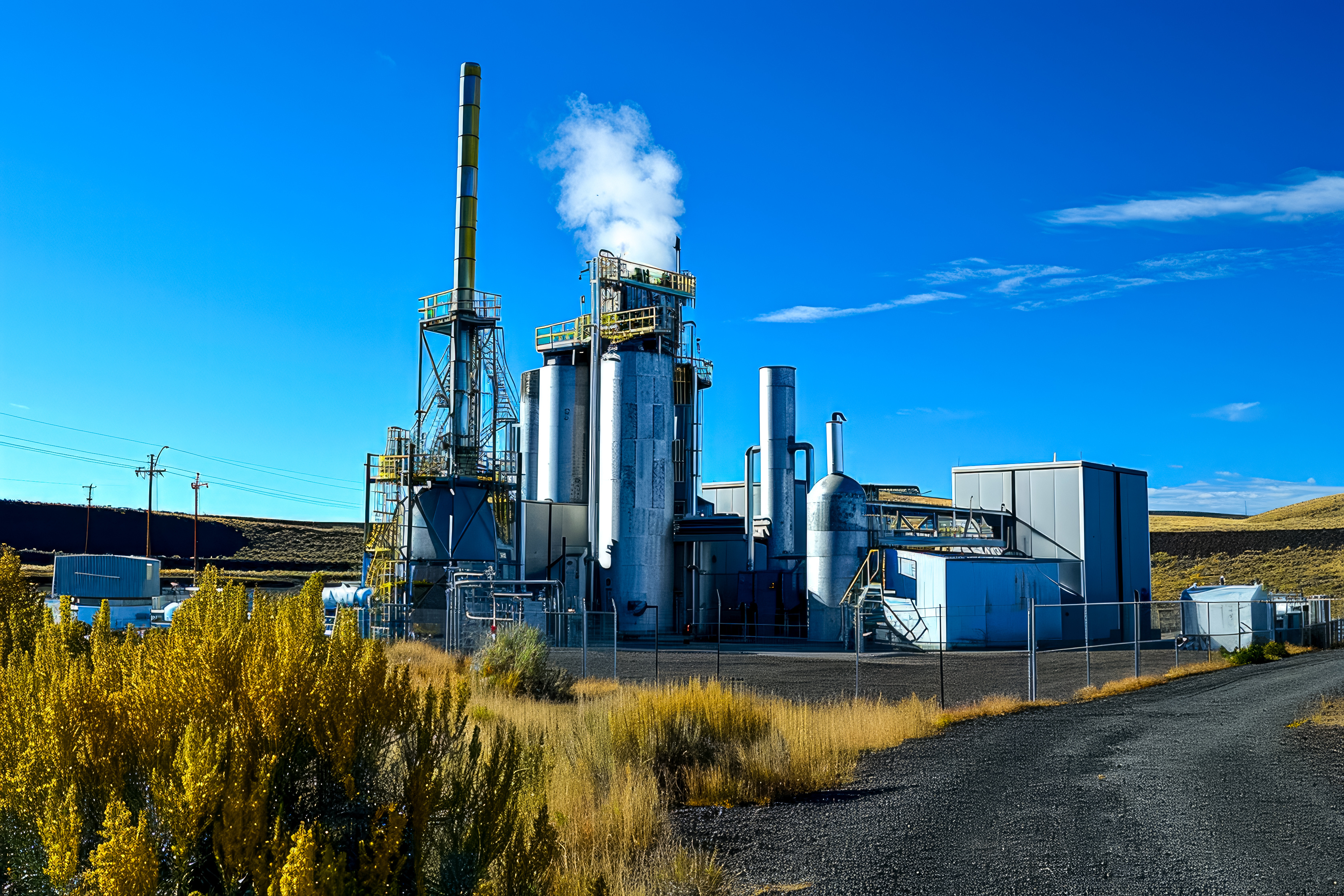 Methane recovery from a landfill gas plant