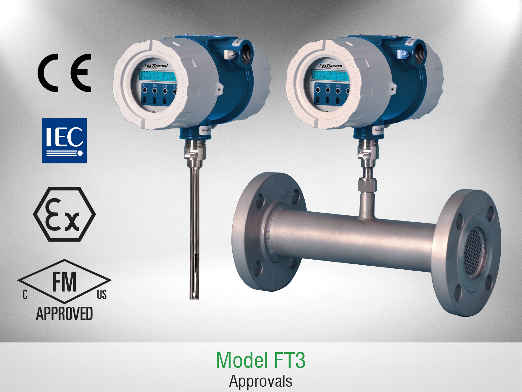 Fox Thermal Model FT3 Flow Meter